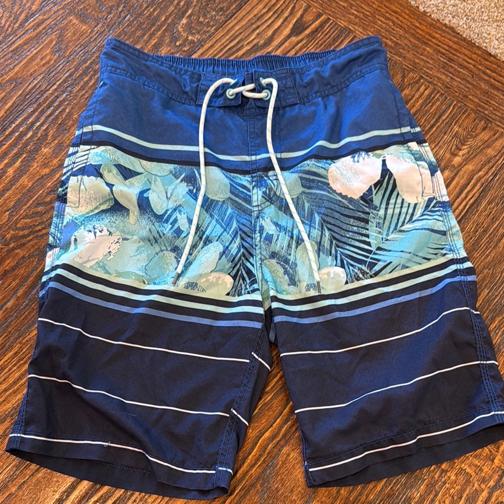 Men's Blue Tropical Swim Shorts